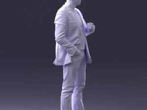 000363 Standing Man in Casual Clothing 3D Model