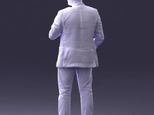 000363 Standing Man in Casual Clothing 3D Model