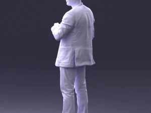 000363 Standing Man in Casual Clothing 3D Model