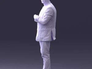 000363 Standing Man in Casual Clothing 3D Model