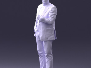 man in jacket 0020 3D Modell