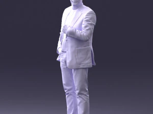 000363 Standing Man in Casual Clothing 3D Model