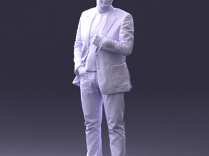 man in jacket 0020 3D Modell