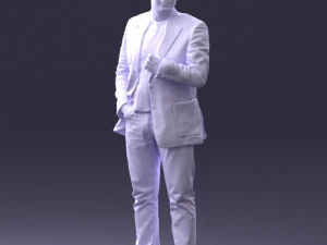 000363 Standing Man in Casual Clothing 3D Model