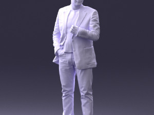man in jacket 0020 3D Modell