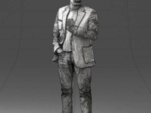 000363 Standing Man in Casual Clothing 3D Model