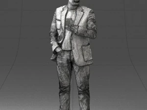 000363 Standing Man in Casual Clothing 3D Model