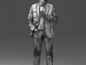 000363 Standing Man in Casual Clothing 3D Model