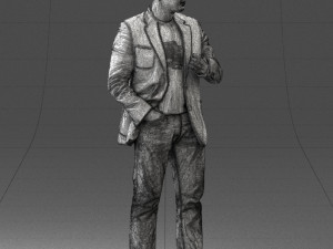 man in jacket 0020 3D Modell