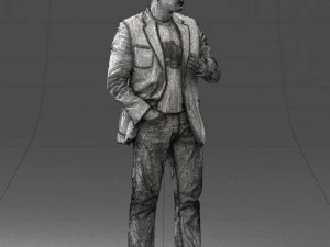 000363 Standing Man in Casual Clothing 3D Model