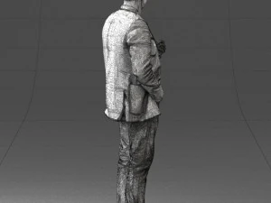 000363 Standing Man in Casual Clothing 3D Model