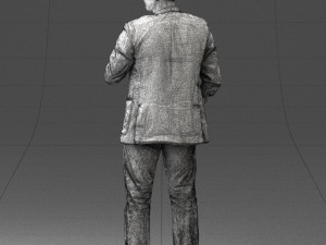 man in jacket 0020 3D Modell