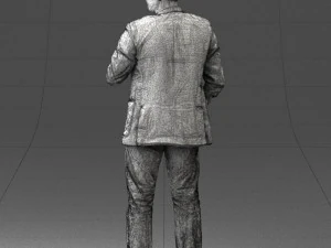 000363 Standing Man in Casual Clothing 3D Model
