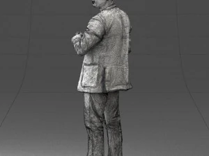 000363 Standing Man in Casual Clothing 3D Model