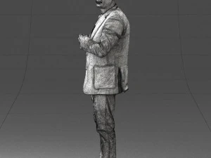 000363 Standing Man in Casual Clothing 3D Model