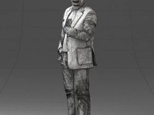 000363 Standing Man in Casual Clothing 3D Model