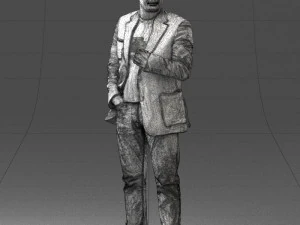 000363 Standing Man in Casual Clothing 3D Model