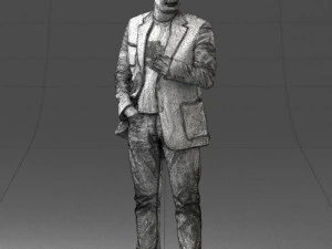 000363 Standing Man in Casual Clothing 3D Model