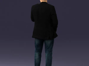000363 Standing Man in Casual Clothing 3dp 3D Print Model