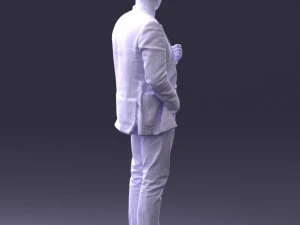 000363 Standing Man in Casual Clothing 3dp 3D Print Model