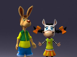 toy couple 0017 3d print ready 3D प्रिंट मॉडल