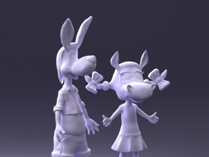 toy couple 0017 3d print ready Model Cetak 3D