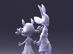 000360 Cartoon Characters Duo 3dp 3D Print Model