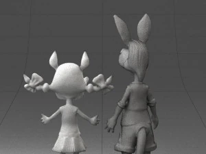 000360 Cartoon Characters Duo 3dp 3D Print Model