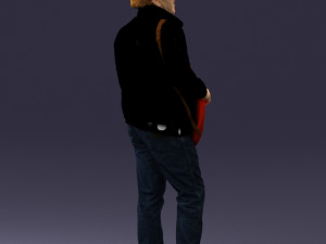 man with electric guitar 0006 3D 모델