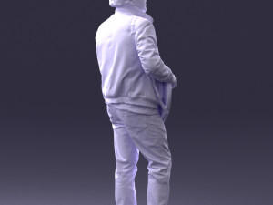 man with electric guitar 0006 3D 모델