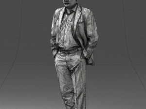 man in jacket 0022 Modelo 3D
