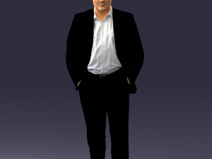 man in jacket 0022 3d print ready 3D Print Model