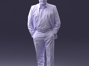 man in jacket 0022 3d print ready 3D Принт Модель