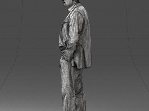 man in jacket 0022 3d print ready 3D Принт Модель