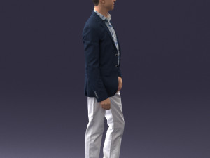 man in blue jacket 0025 3d print ready 3D Print Model
