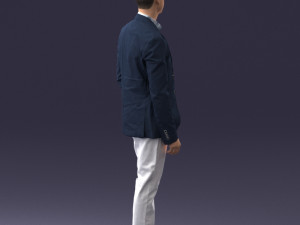man in blue jacket 0025 3d print ready 3D Print Model