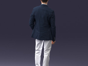 man in blue jacket 0025 3d print ready 3D Print Model
