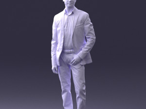 man in blue jacket 0025 3d print ready 3D Print Model