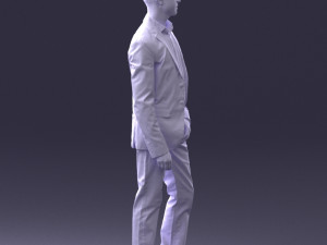 man in blue jacket 0025 3d print ready 3D Print Model