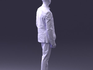 man in blue jacket 0025 3d print ready 3D Print Model
