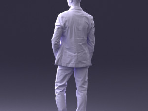 man in blue jacket 0025 3d print ready 3D Print Model