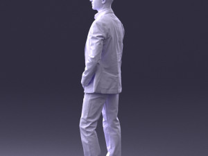 man in blue jacket 0025 3d print ready 3D Print Model