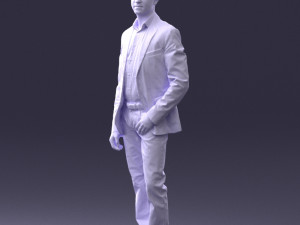 man in blue jacket 0025 3d print ready 3D Print Model