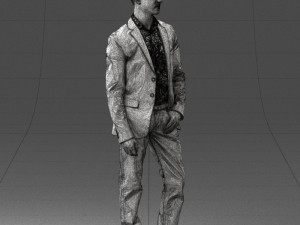 man in blue jacket 0025 3d print ready 3D Print Model