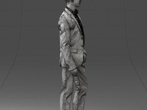 man in blue jacket 0025 3d print ready 3D Print Model
