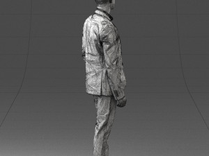 man in blue jacket 0025 3d print ready 3D Print Model