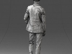 man in blue jacket 0025 3d print ready 3D Print Model