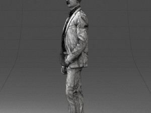 man in blue jacket 0025 3d print ready 3D Print Model