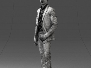 man in blue jacket 0025 3d print ready 3D Print Model