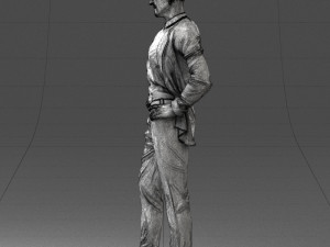 man in blue suit 0028 Modèle 3D